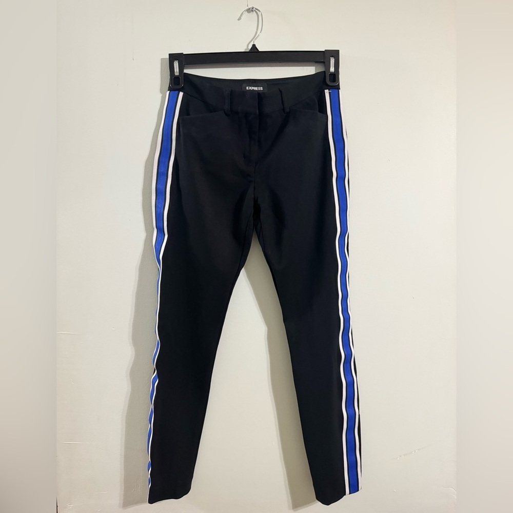 Skinny mid-rise express trousers